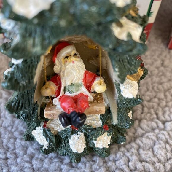 3 World Bazaars Holiday Collection Figurines Swinging Angel Cherub Holiday Tree - Picture 7 of 15